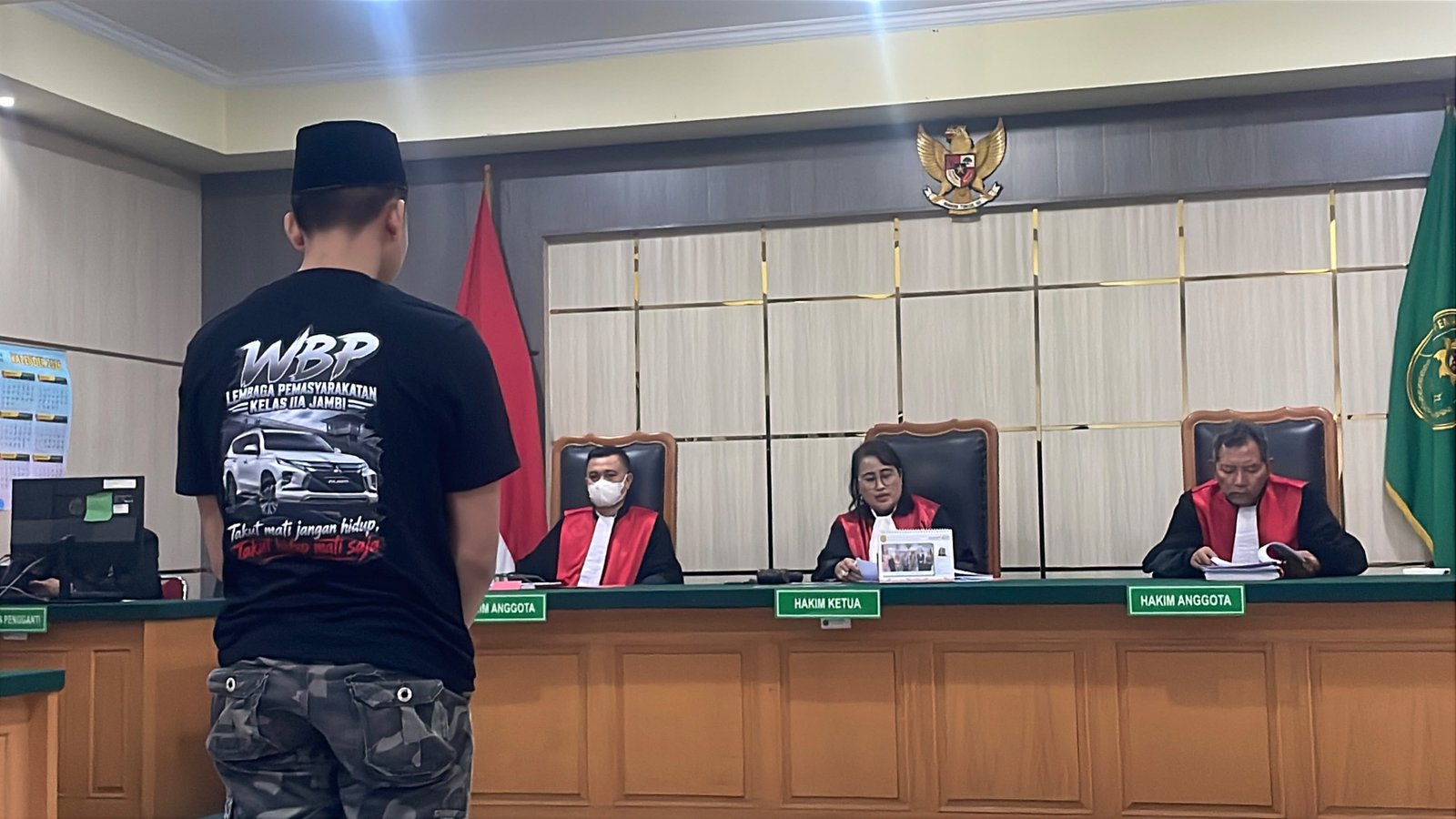 Hakim PN Jambi Jatuhkan Vonis Seumur Hidup kepada M Alung Ramadhan Terdakwa Kasus Sabu 58 Kg Lebih