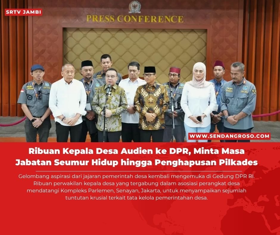Ribuan Kepala Desa Audien ke DPR, Minta Masa Jabatan Seumur Hidup hingga Penghapusan Pilkades