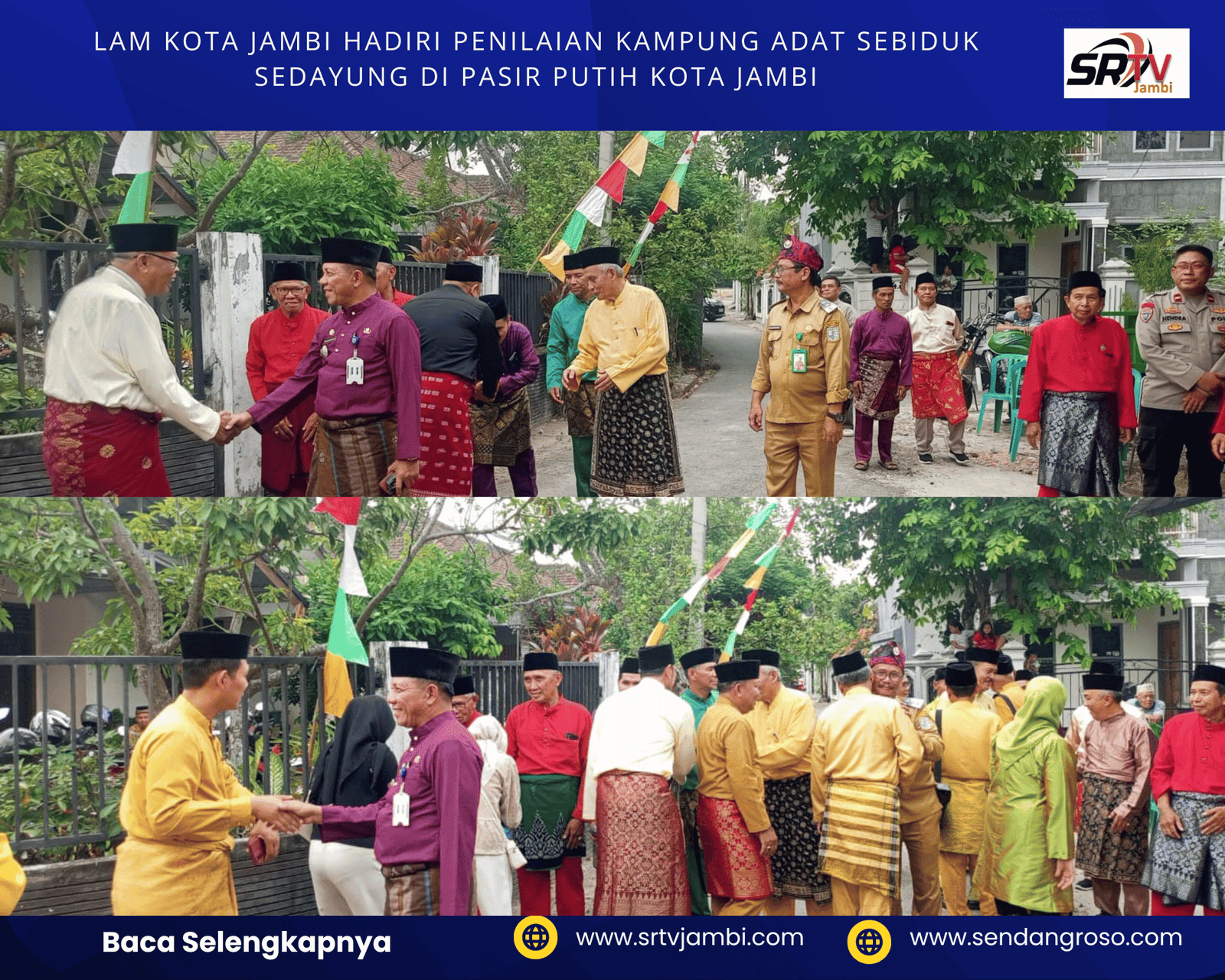 Lestarikan Marwah Melayu, Kampung Adat "Sebiduk Sedayung" Pasir Putih Dinilai Tim Kota Jambi