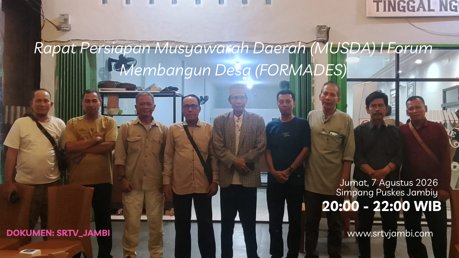 Menyongsong Musda I, Forum Membangun Desa (FORMADES) Provinsi Jambi Matangkan Persiapan